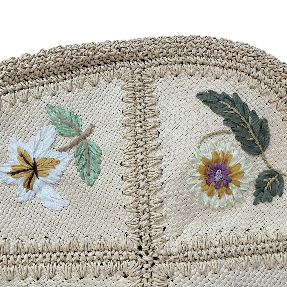 VINTAGE LIZ CLAIBORNE Spring Floral Shoulder Bag Purse - Picture 3 of 16
